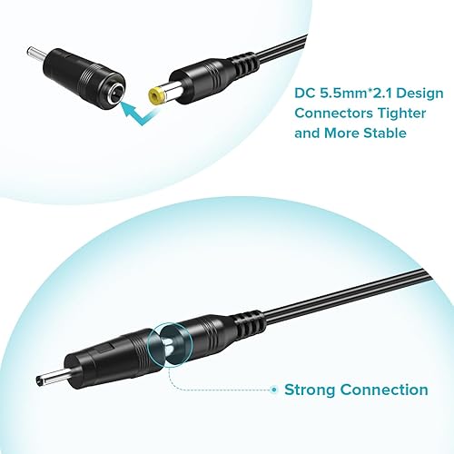 Miniatura 5 de ZOZO Adaptador de repuesto de 10 W, 5 V, 2 A, CA/CC, cargador de cable de alimentación de 5 voltios, 2 amperios, multipuntas para tableta, cámara