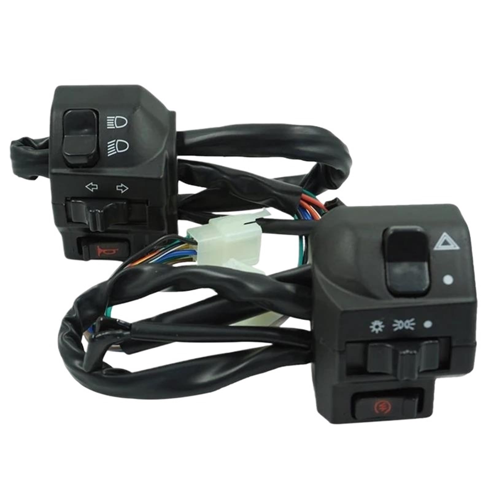 Interruptores Universales De Aluminio Para Motocicleta, 7/8 ", 22MM, Manillar, Bocina De Moto, Señal De Giro, Botones De Control Control de interruptor