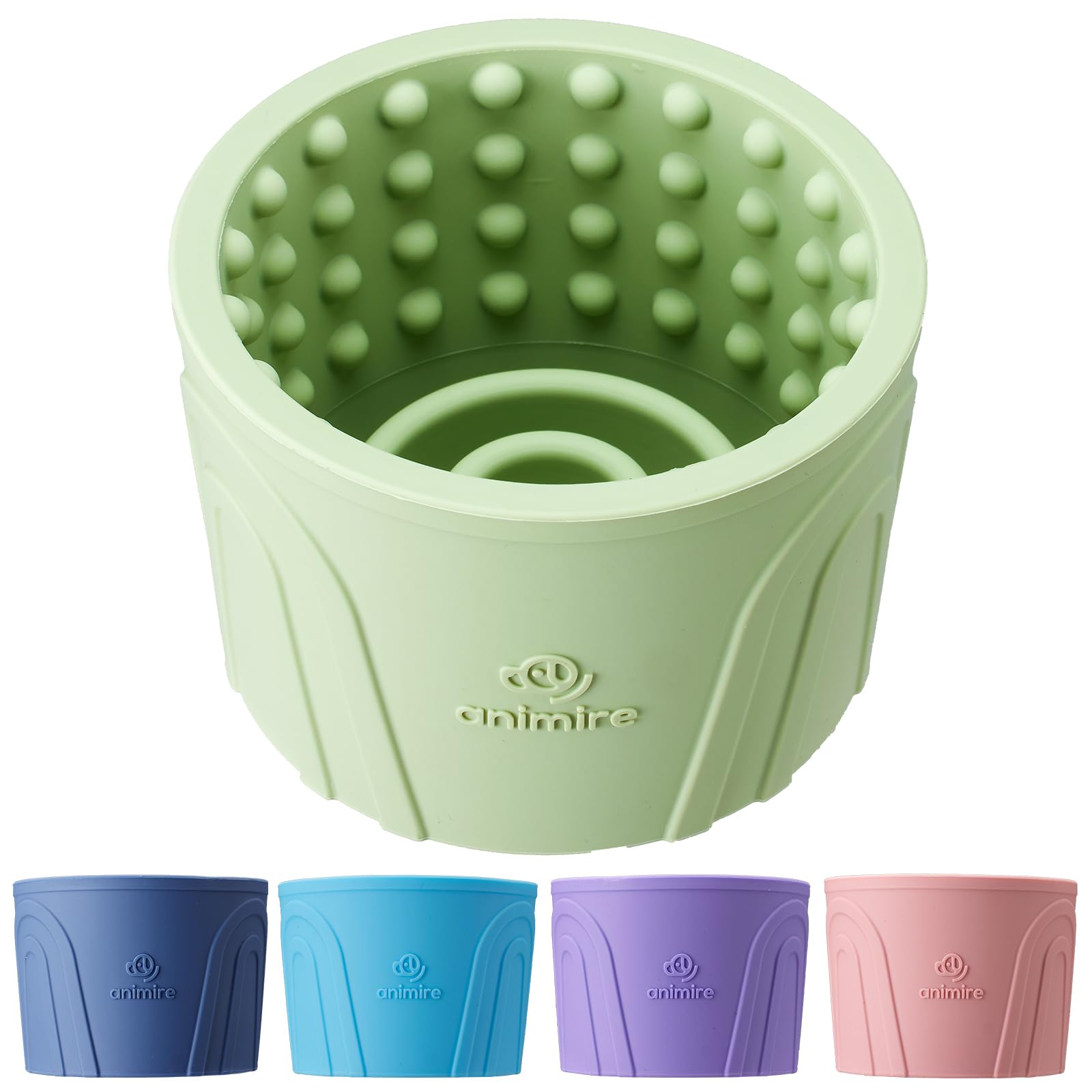 Dog Slow Feeder Lick Bowl, Anxiety Relief Dog Licking Mat Treat Dispenser, Non-Slip Anti-Choking Slow Eating Lick Bowl for Small Medium and Large