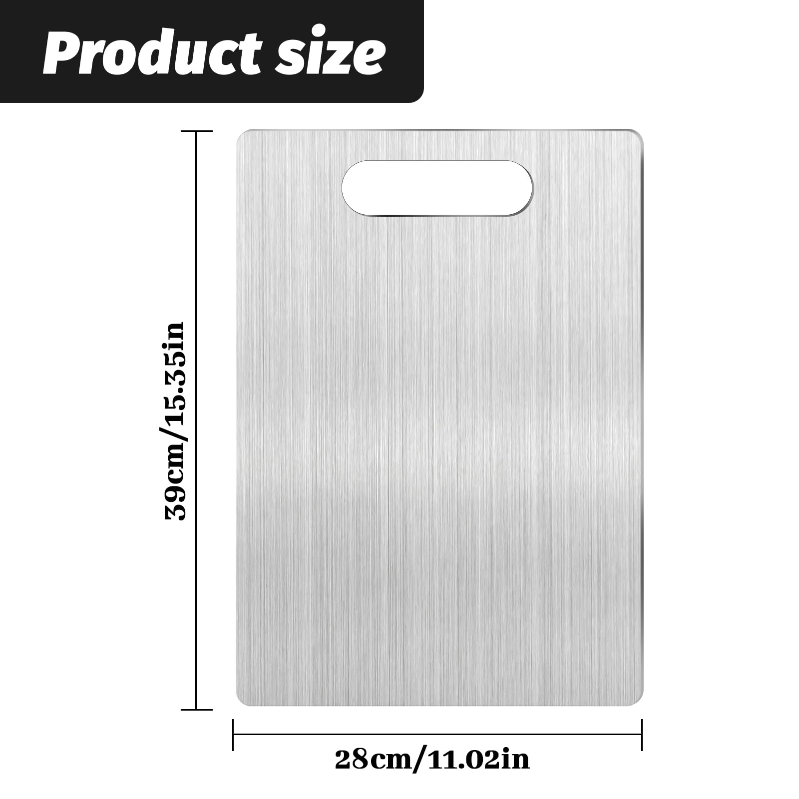 Planche à Découper En Titane, 316 Planche De à Decouper En Titane 316 Planche De A Decouper En Acier Inoxydable Titan Cutting Board Double Face Pour Fruits Viande Fromage Et Legumes 34 23 Cm 90241720