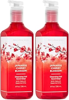 Bath and Body Works Cleansing Gel Hand Soap 8 Ounce 2-Pack (Japanese Cherry Blossom)