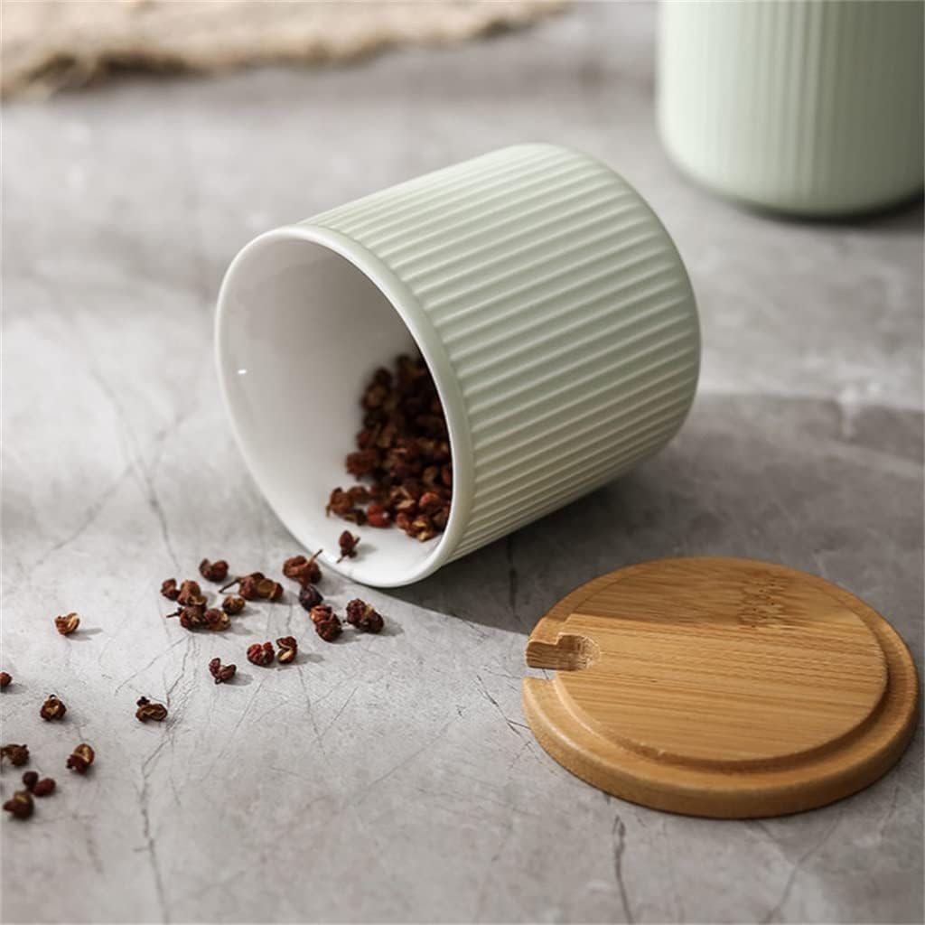 Spice Jar Set Ceramic Box Home Spice Jar Sugar Bowl Salt Pepper Kitchen Utensils