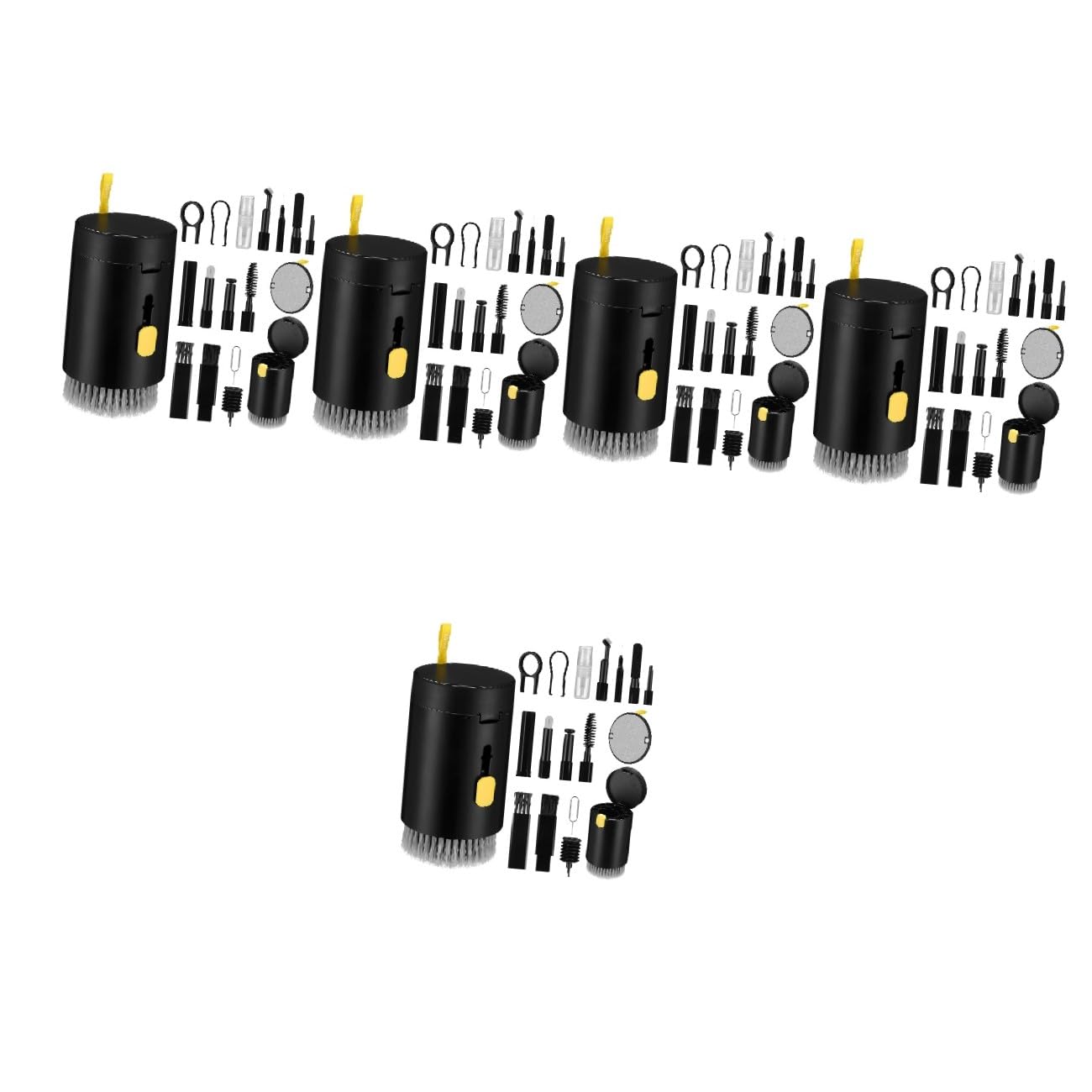 Mikikit 5sätze Reinigungsset Für Elektronische Geräte Inkl Bürsten Tuch Tastaturreinigung Für Linsen Kopfhörer Und Mehr Sanfte Reinigung Für Empfindliche Oberflächen Tragbar Und