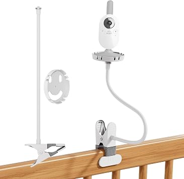 Baby Monitor Holder for Philips Avent Baby Monitor SCD833/26,SCD843/26,SCD845/26,SCD630/26,625,620,Flexible Clip Holder for Philips Avent Video Babyphone Camera Mount Stand