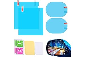 4PCS Car Rearview Mirror Film: Your Waterproof and HD Clear Vision Assurance