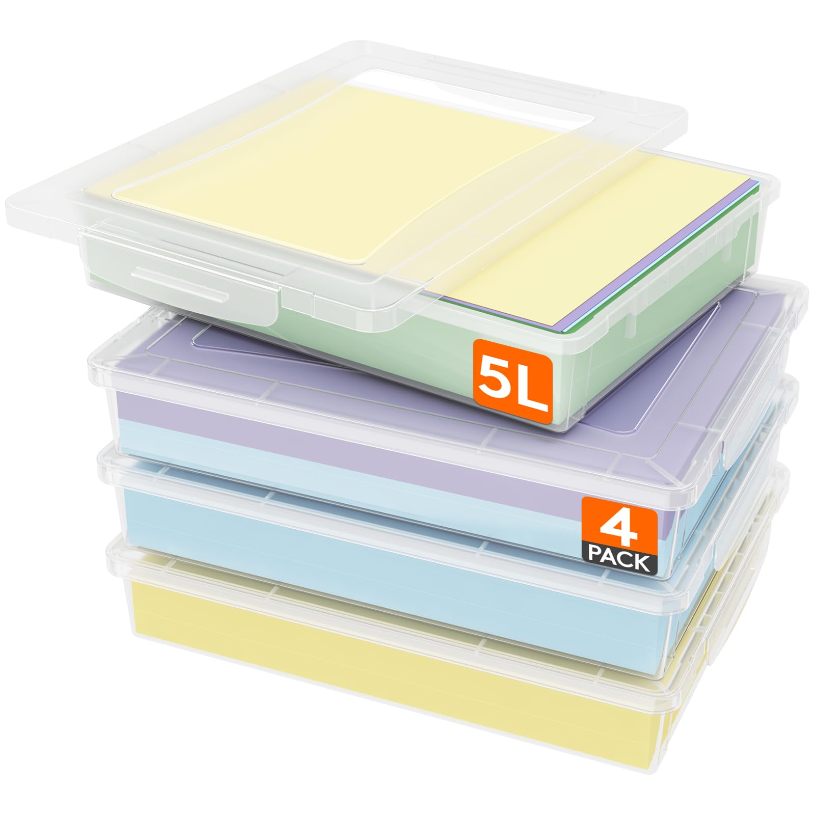 Lifewit 4er-Pack Aufbewahrungsboxen