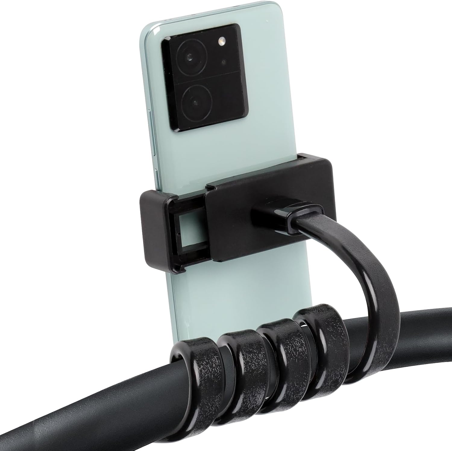 Soporte de teléfono para cochecito portátil, flexible, soporte para teléfono celular, soporte ajustable de cuello de cisne para teléfono, soporte de