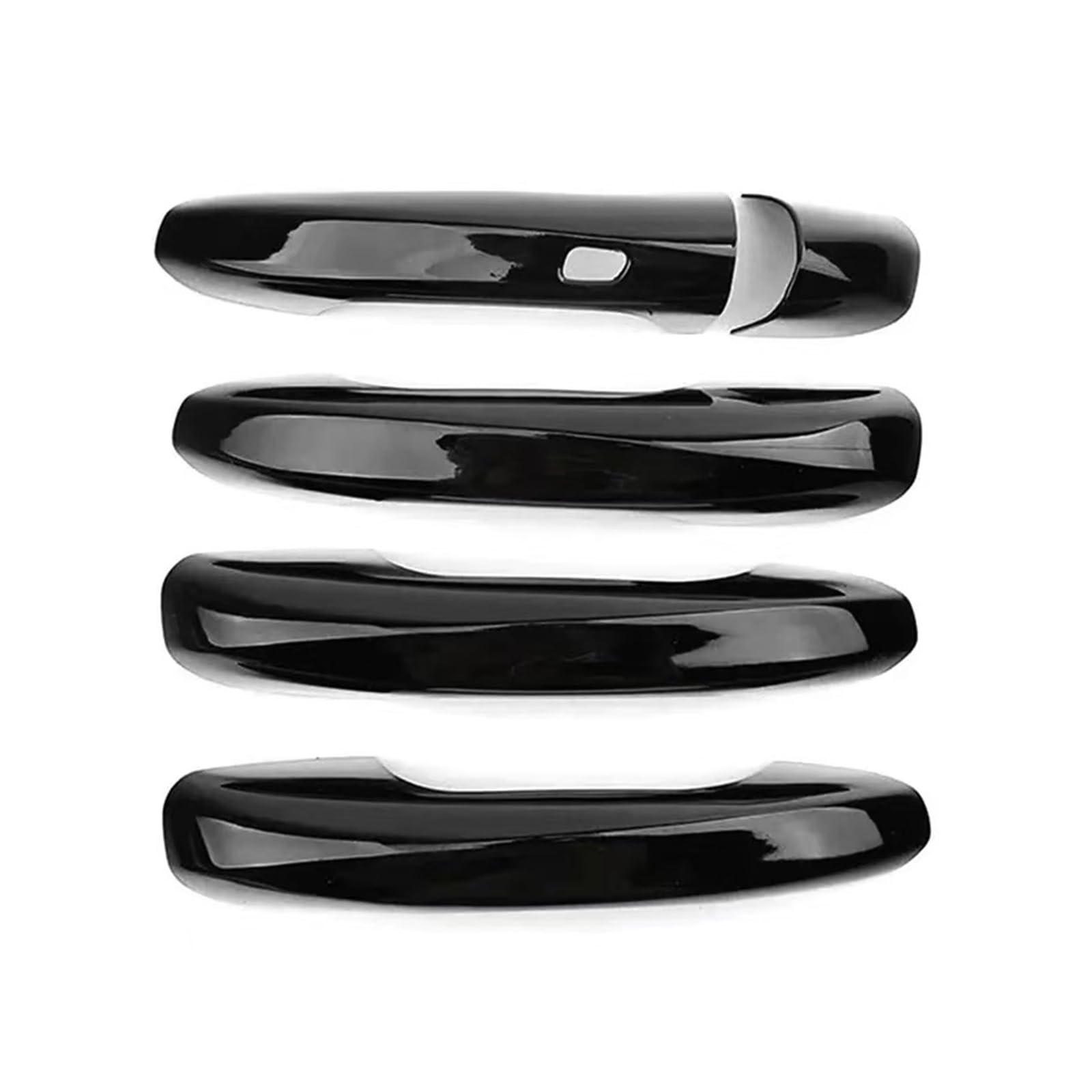 Jkkkks Black 1 Sensor Hole Car Exterior Door Handle Replacement For Benz For Eclass W213 W238 2016-2023 Glossy Black Carbon Pattern Lhd Car Door Handle Cover Styling Accessories Car Handle Compatible(Black 1 Sensor Hole)