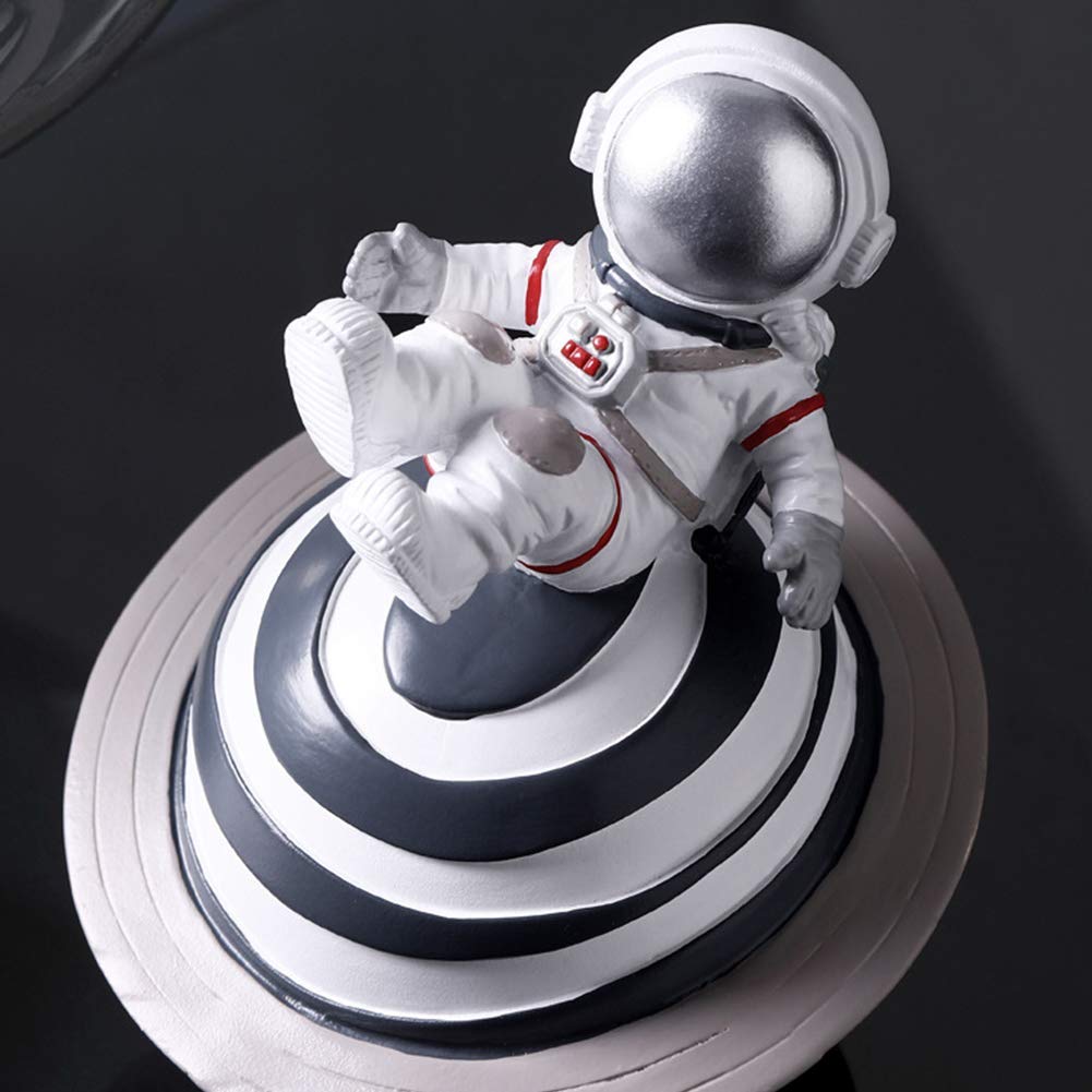 Astronauta Figura Estatua Adorno Resina Aeroespacial Serie Sueño Escultura, Moda Sala De Estar Escritorio Habitación Infantil Dormitorio Decoración Regalo,E