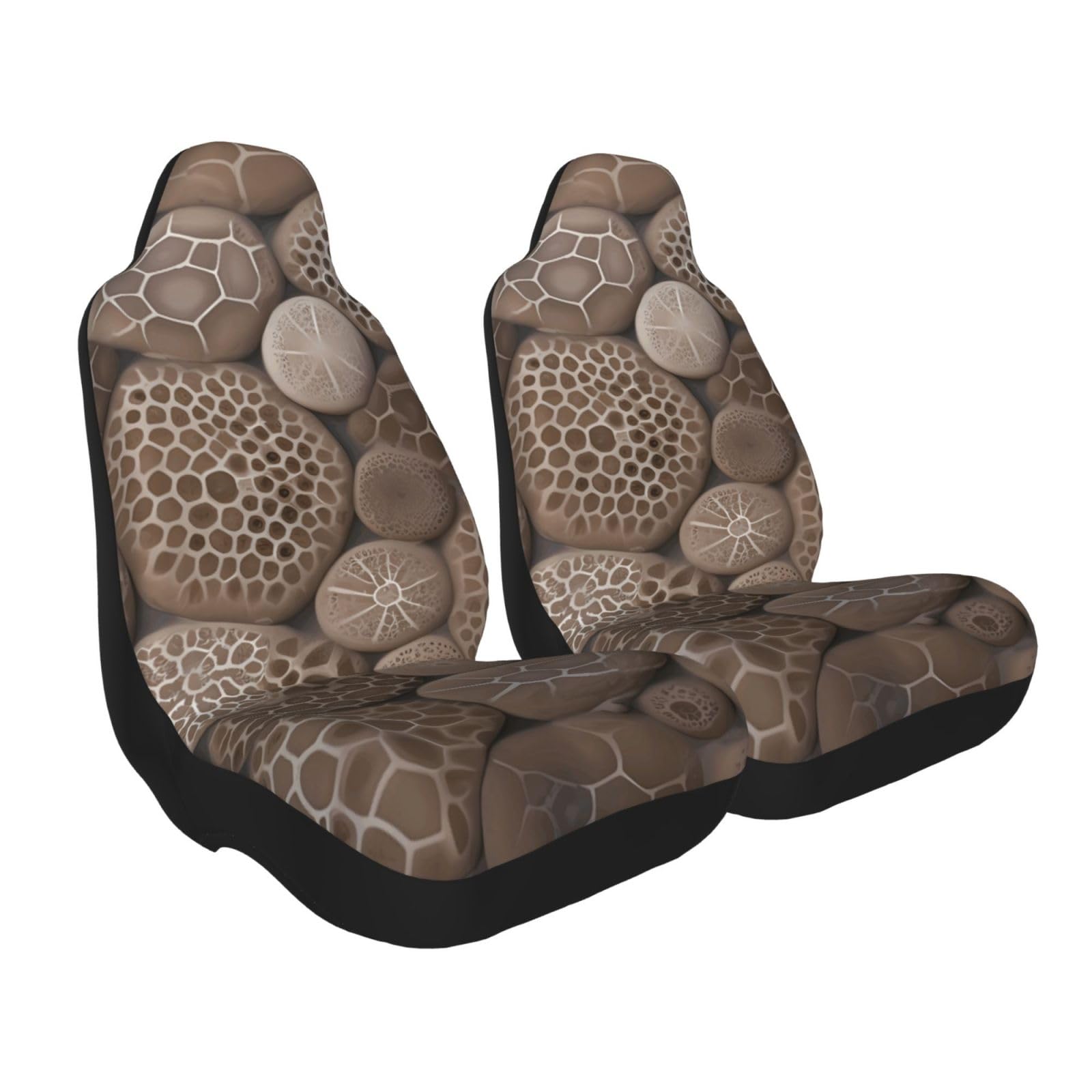 Petoskey Stone pokrowce na siedzenia samochodowe, uniwersalne pokrowce na siedzenia samochodowe, mata z elastycznym paskiem, akcesoria samochodowe, zestaw 2 szt
