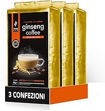 King Cup - 3 Bags of 500 g of Soluble Ginseng Coffee Powder Preparation with Brown Sugar, Ideal for Adding in Hot Water, Gluten Free, Lactose Free and GMO Free