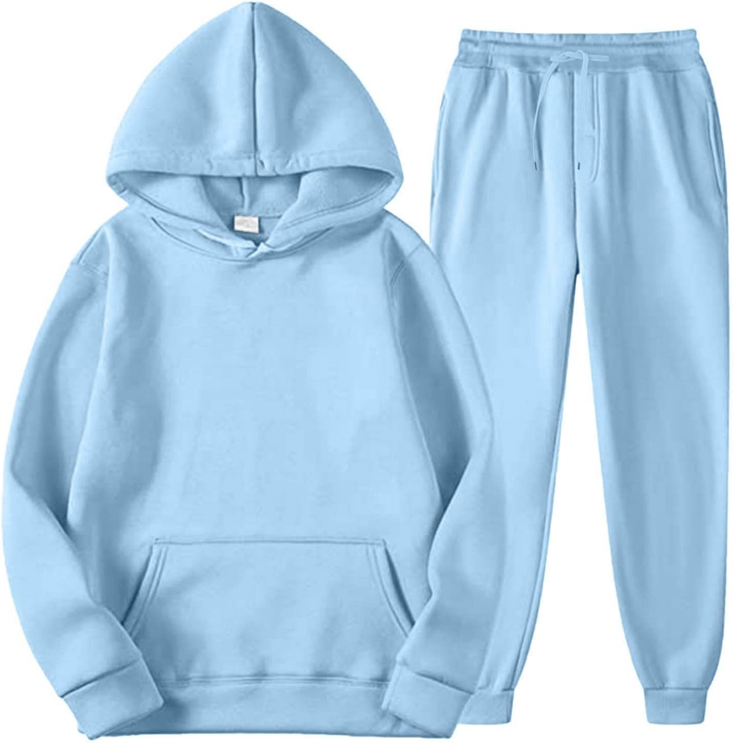 2 Pcs Sweatsuits For Kids Zip Up Hoodies And Cargo Joggers Set Boys Girls Zipper Hooded Sweatshirts Tracksuits
