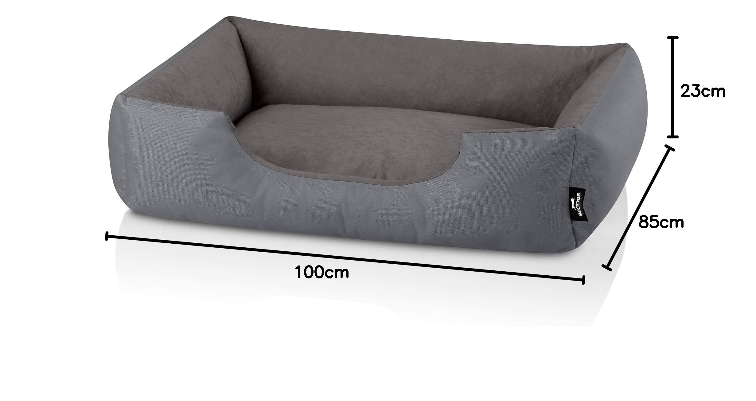 BedDog Zara - Cama para Perros con Funda extraíble y Lavable, sofá para Perros medianos XL