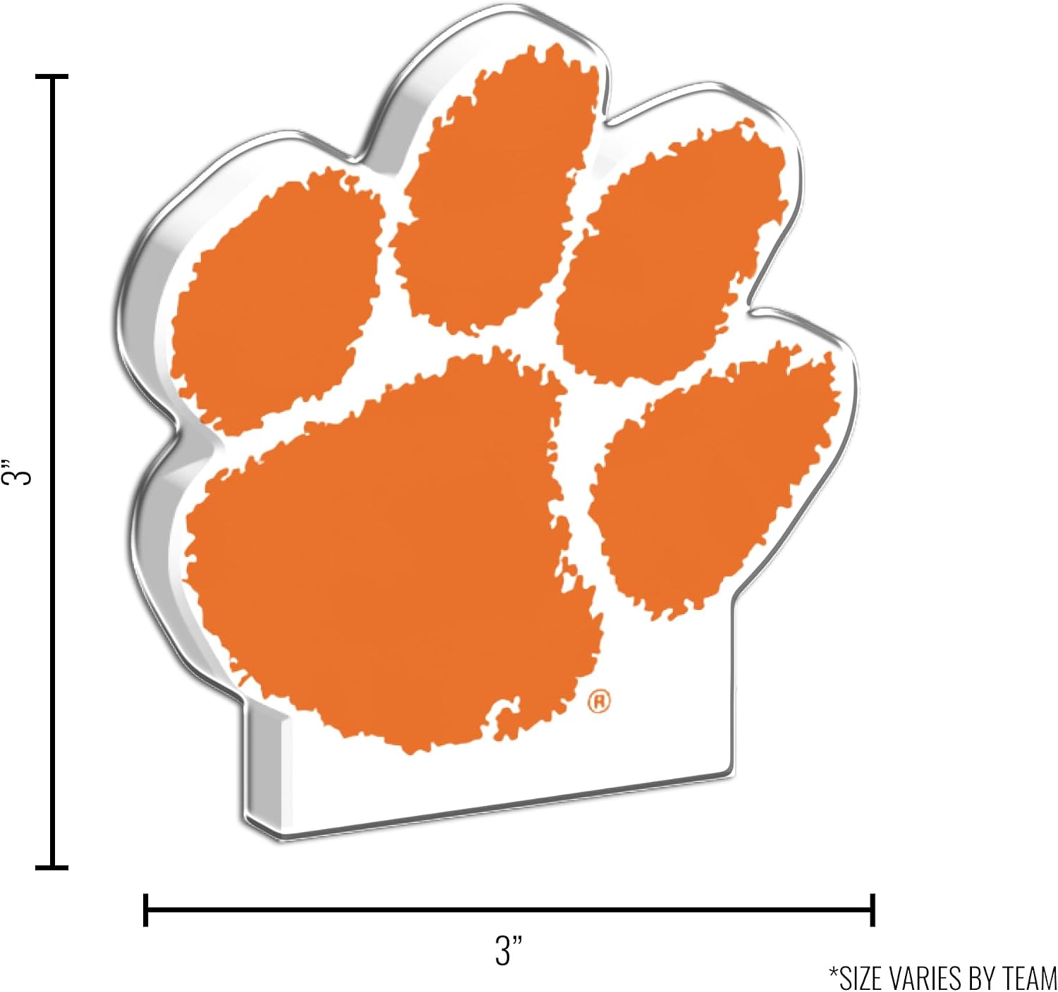 Rico Industries NCAA North Carolina State Wolfpack Standard Acrylic Shape Cut 3" Desk Art – Premium Freestanding Acrylic Display, Precision‑Cut Mini Desk Décor,for Home image 5