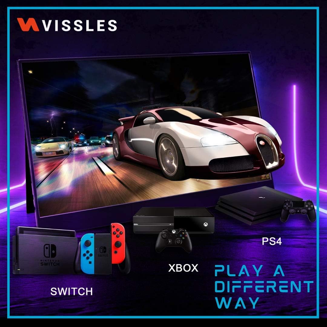 Up To 40% OFF Vissles Portable Monitor 15.6 Inch 1080P Full HD Computer Display USB C Eye Care IPS Screen with Dual Type-C HDMI Speakers Brightness Memorize Portable Gaming Monitors for Laptop PC Mac Phone Xbox PS4 Get Special Price Vissles Portable Monitor 15.6 Inch 1080P Full HD Computer Display USB C Eye Care IPS Screen with Dual Type-C HDMI Speakers Brightness Memorize Portable Gaming Monitors for Laptop PC Mac Phone Xbox PS4