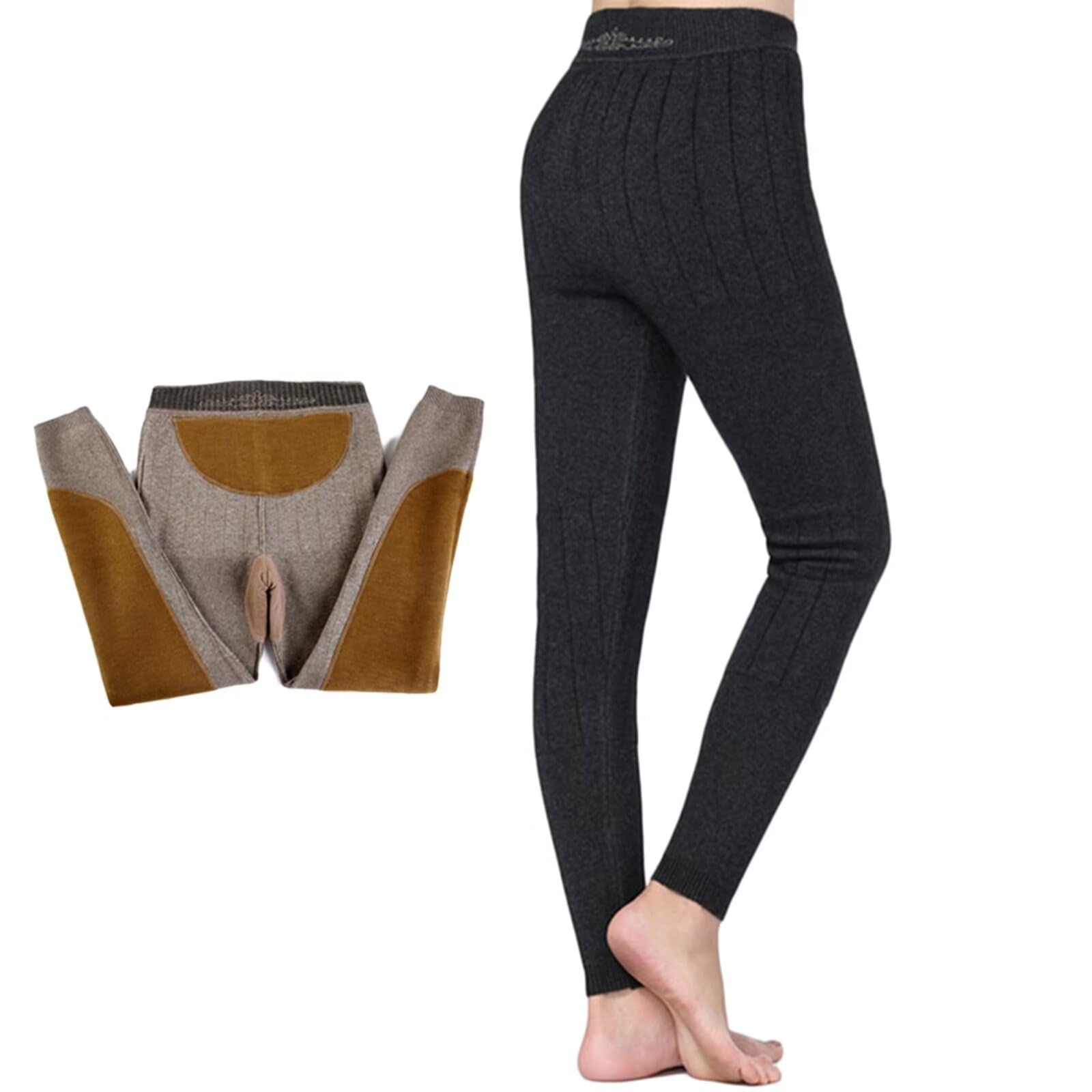 100% Cachemira Pantalones Térmicos de Mujer Pantalones Leggings Térmicos Cálidos Pantalones de Capa Base