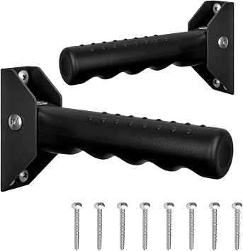 2 Pack Generturbo Folding Grab Bars for Stairs, Doorway Flip Assist Handle for Seniors, Safety Grab Handles for Elderly, Disabled, People with Limited Balance and Mobility