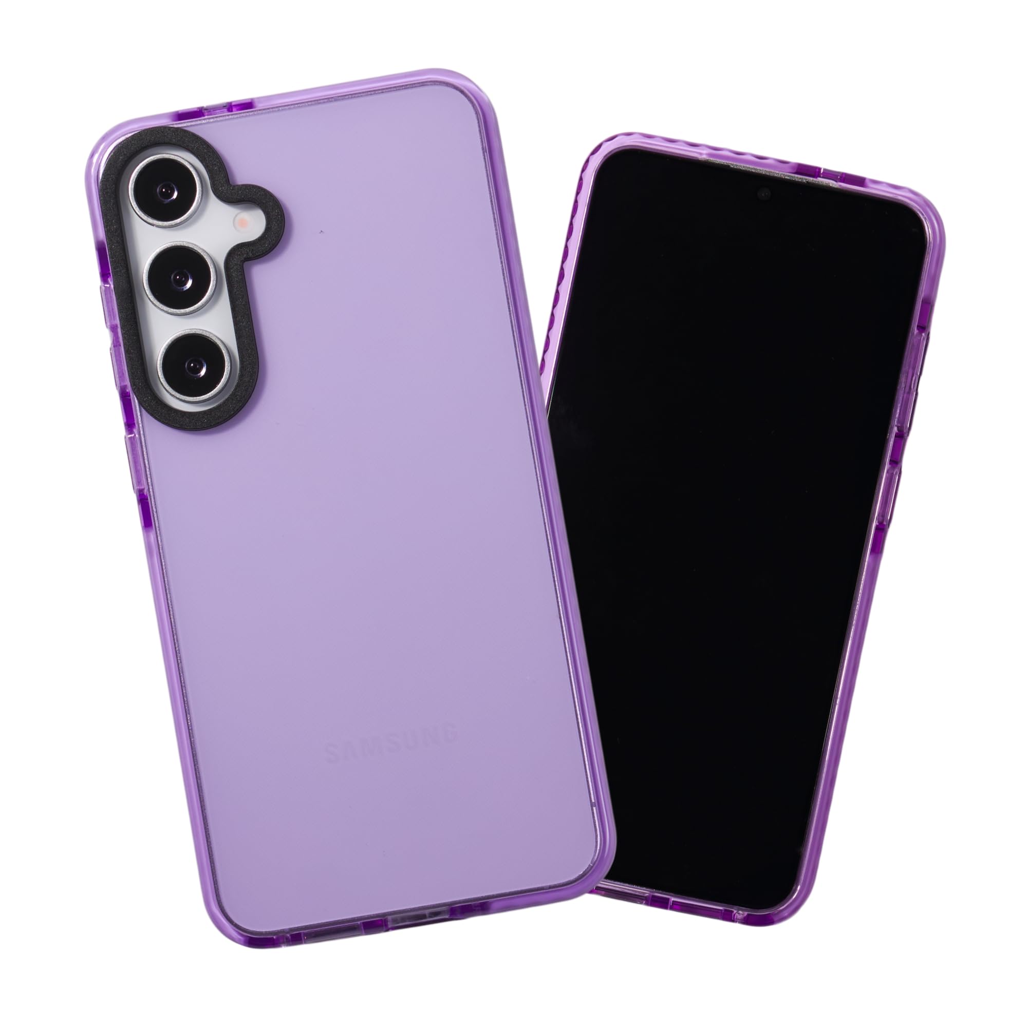 SteepLab Barrier Case for Samsung Galaxy S25 Plus, Impact Absorbing 360 Degree Protection with Raised Bezel and Eye-Catching Colors (Fresh Purple