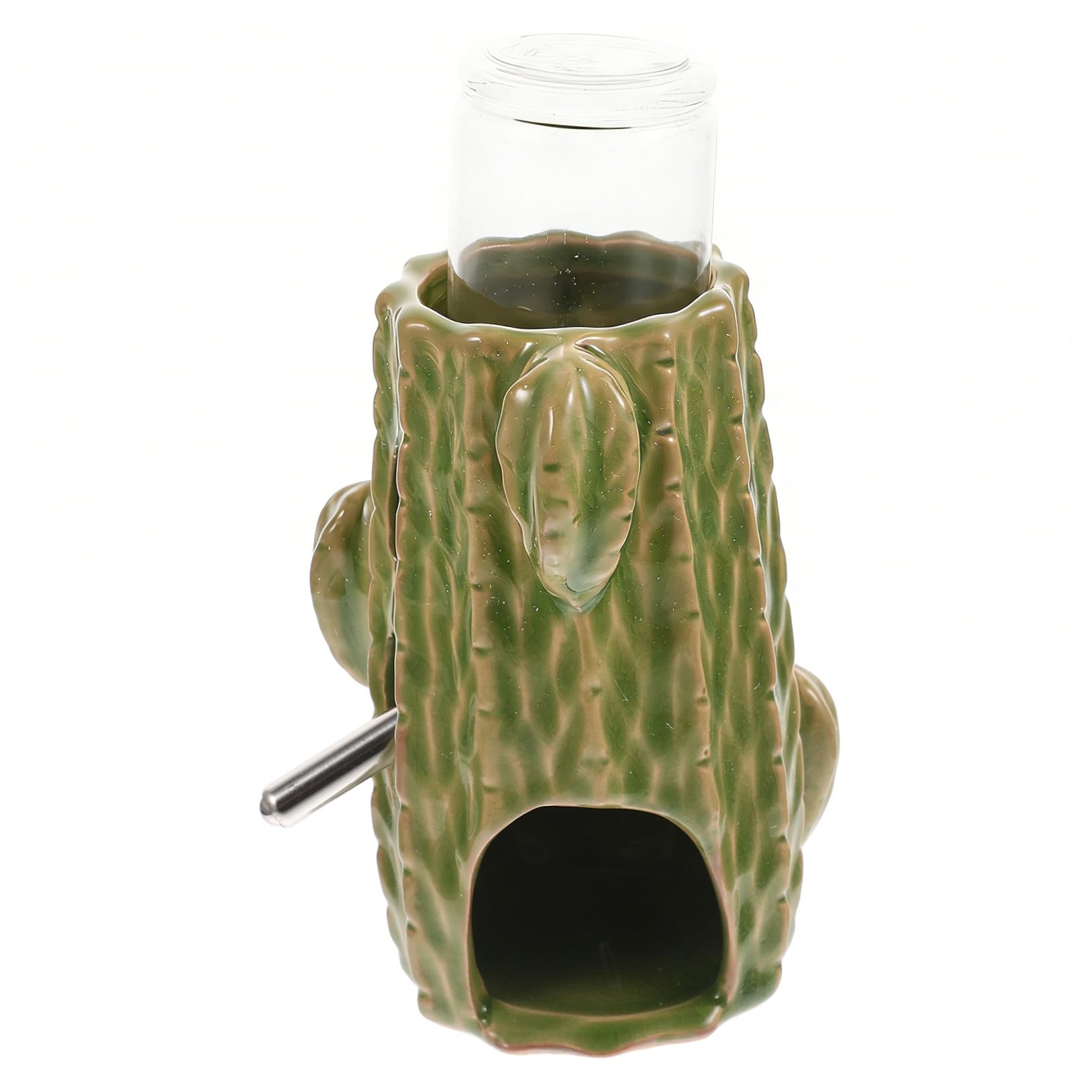 Hamster Trinkflasche mit Halter 80ml Keramik Grün 1 Satz