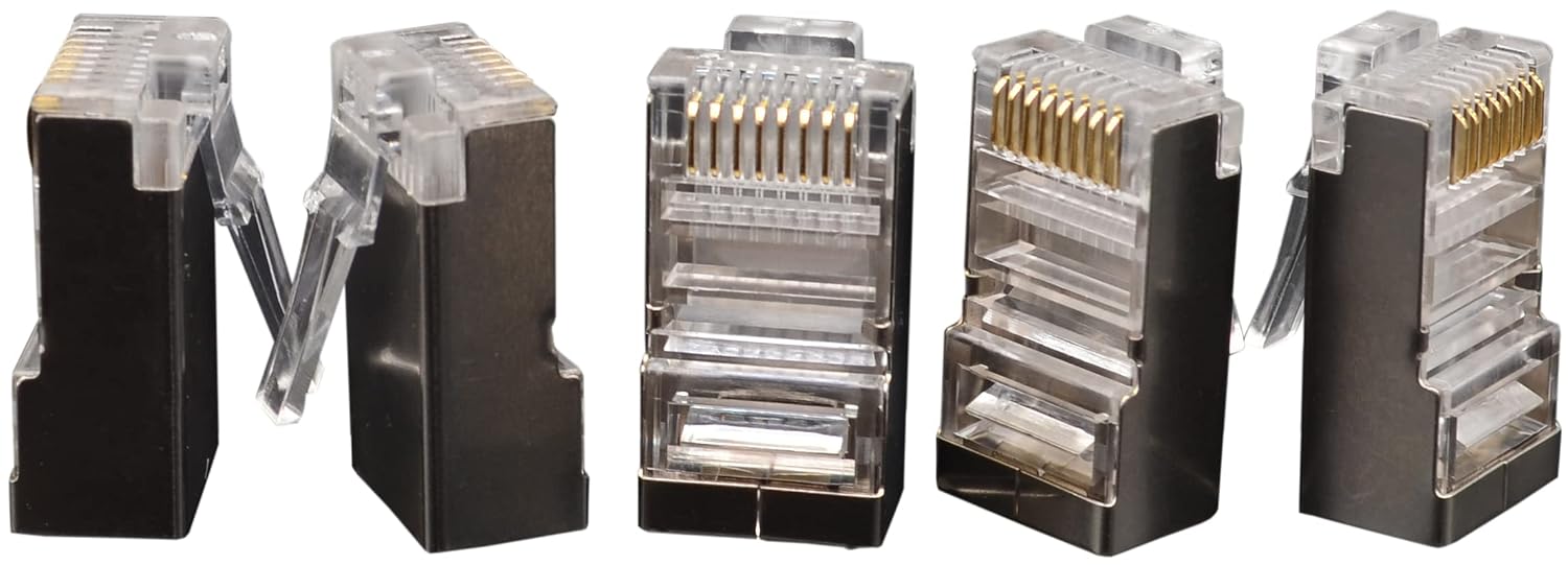 Triplett CAT5-HPPS-HP High Performance Modular CAT5 Shielded Connector - Male, 100 Pack