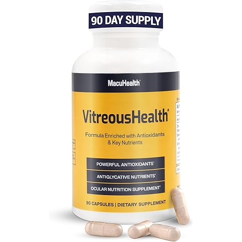 Macuhealth VitreousHealth Evidence-Based Eye Supplement - 90 Capsules