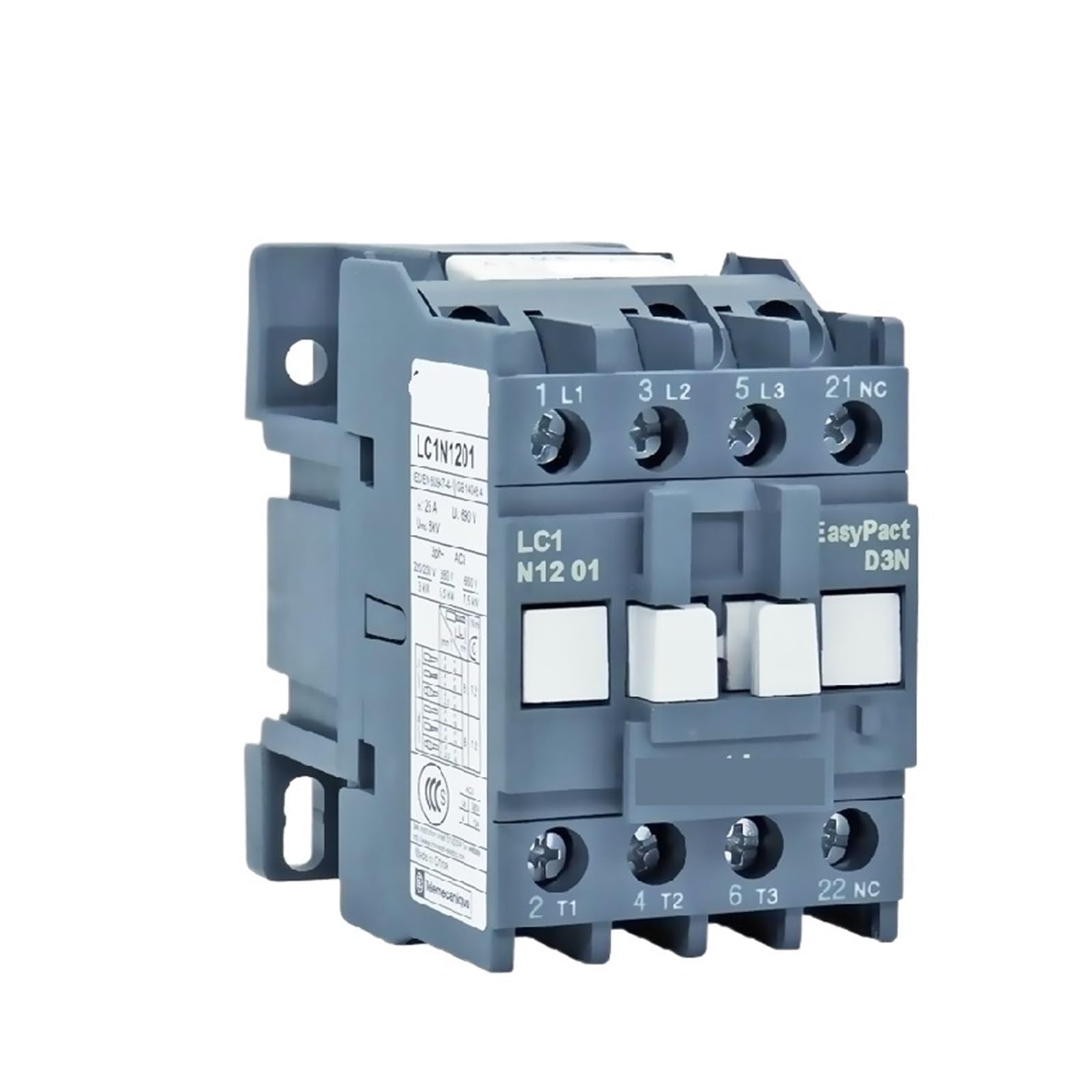 Contacteurs tripolaires LC1N1201M5N 50HZ pour automatisme industriel