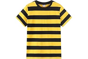 Stylish Men's Black and Yellow Striped T-Shirt