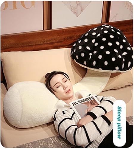 Miniatura 6 de Hofun4U Almohada de felpa con forma de hongo de 51 pulgadas, almohada larga con forma de hongo, almohada corporal de felpa de hongo, regalos de