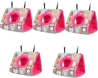 Balacoo 5 Pçs Ninho De Casa Gaiola De Papagaio Acessórios De Gaiola De Periquito Acessórios Playset Tenda De Árvore Pendurada Papagaio Snuggle Cabana Ninho De Papagaio Casa Cama De