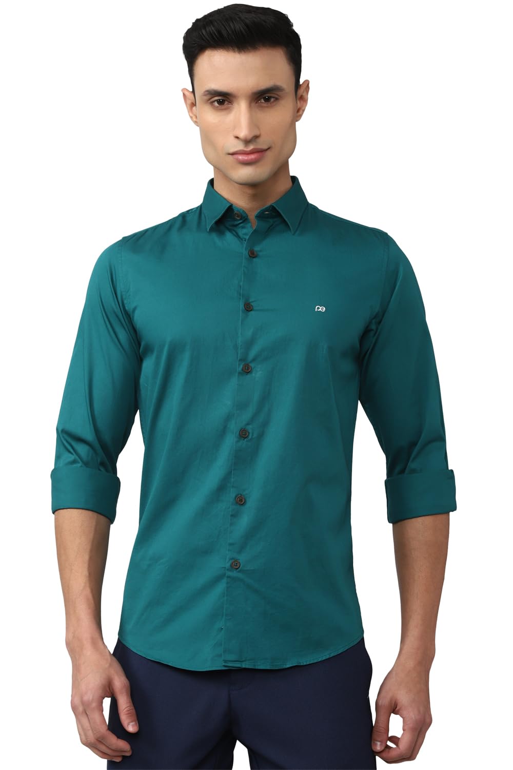 Peter England Men PCSFSSLPS14177 Western