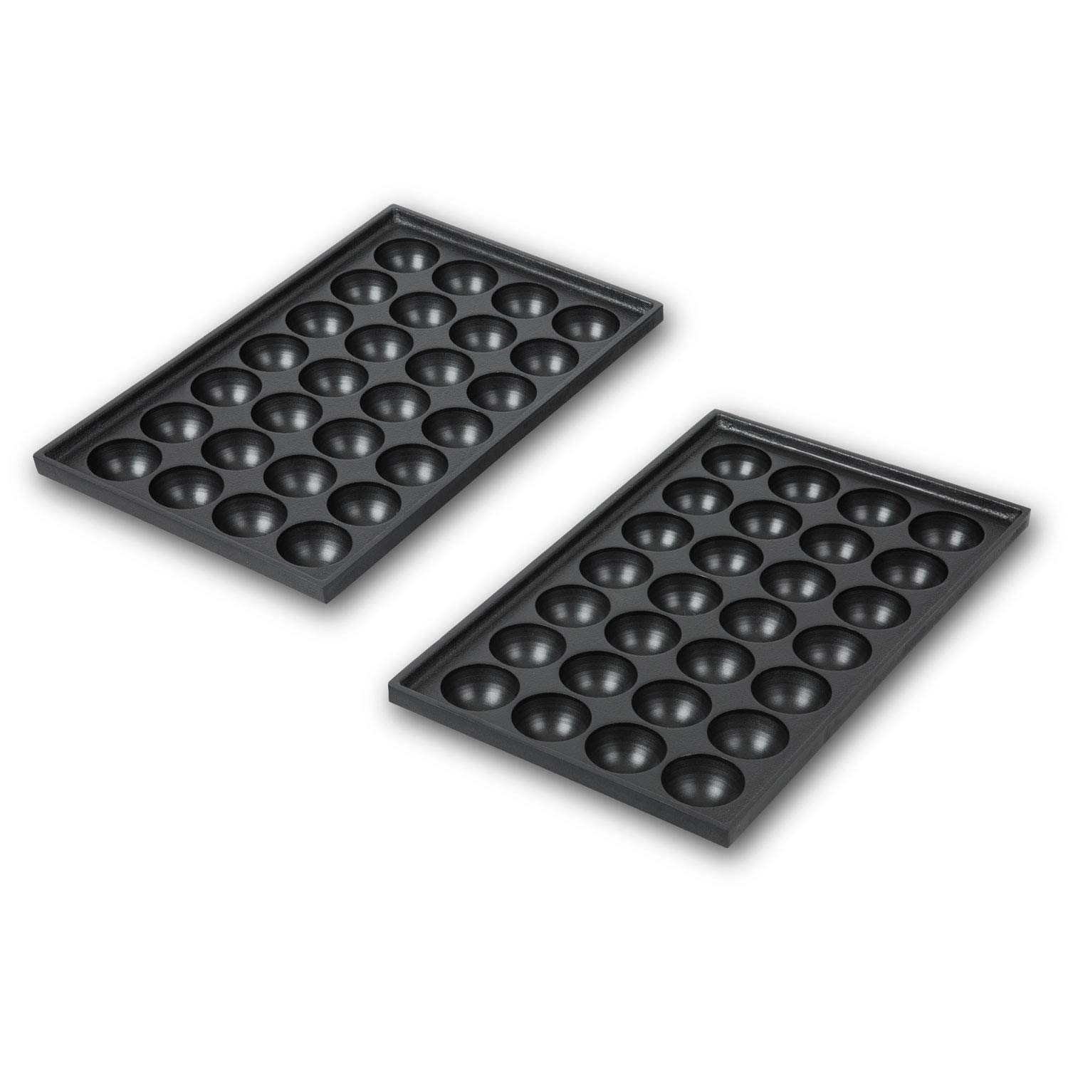 Vertes Takoyaki Maker 4000W Grill Acciaio Inox 2x300°C Piastra Ghisa Antiaderente 56 Cavità
