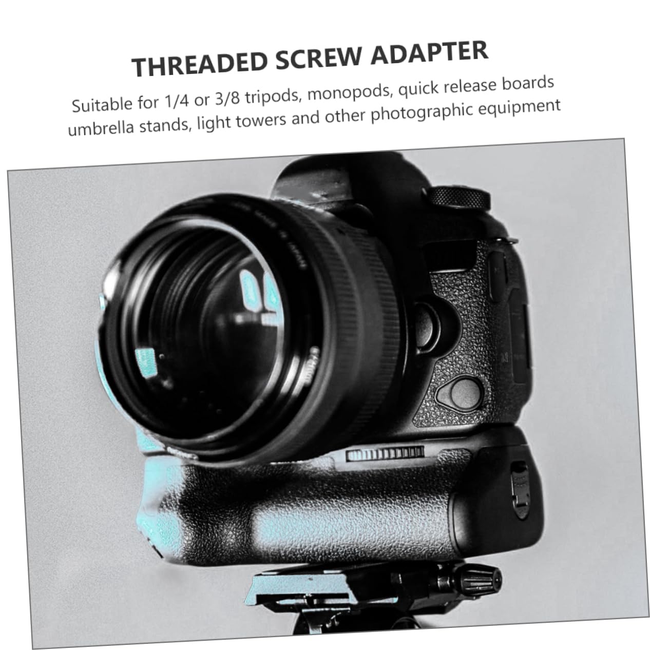 CIYODO Flash Bracket Screw Adapter 1/4 to 3/8 Converter Aluminum Alloy for Studio Use