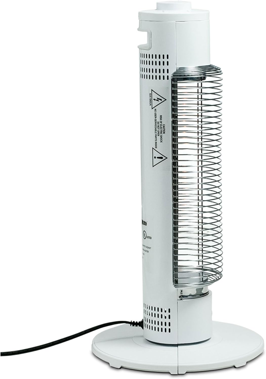 White Electric Infrared Tower Heater with Thermostat