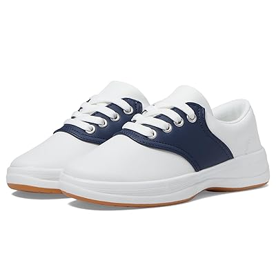 Keds Kids School Days (Little Kid/Big Kid) Girls Shoes White/Navy