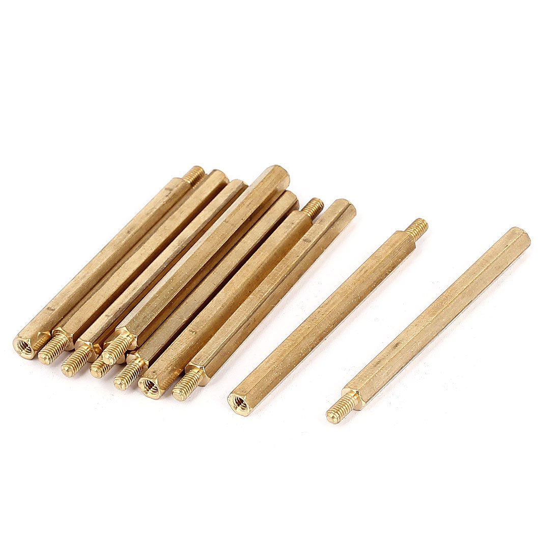 Entretoise hexagonale M3 en laiton massif pour châssis audio et matériel de précision 10Pcs