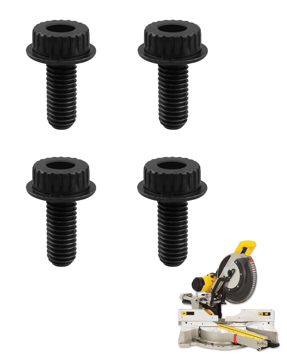ULXIOM N600011 Miter Saw Blade Bolt Screw Replacement for DeWalt, for DWS715 DWS780 DWS779 DWS713 DCS361B DWS716 DWS716XPS, 4 Pack