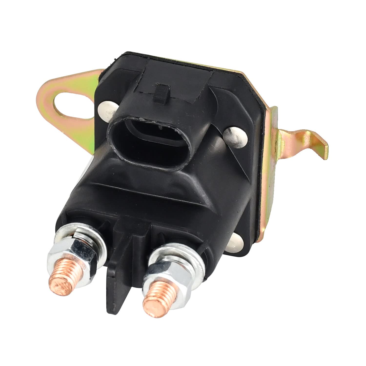 7CM-1241-212-51 Relé solenoide de arranque 12 V 2 terminales, relé de solenoides para cortacésped sustituye a 7CM124121251 05167200 1118161105 M008904-000 M008904000 compatible con Trombetta