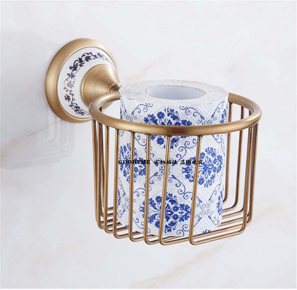 Serviette panier toilette cuivre pour re-organiser vos WC avec soin