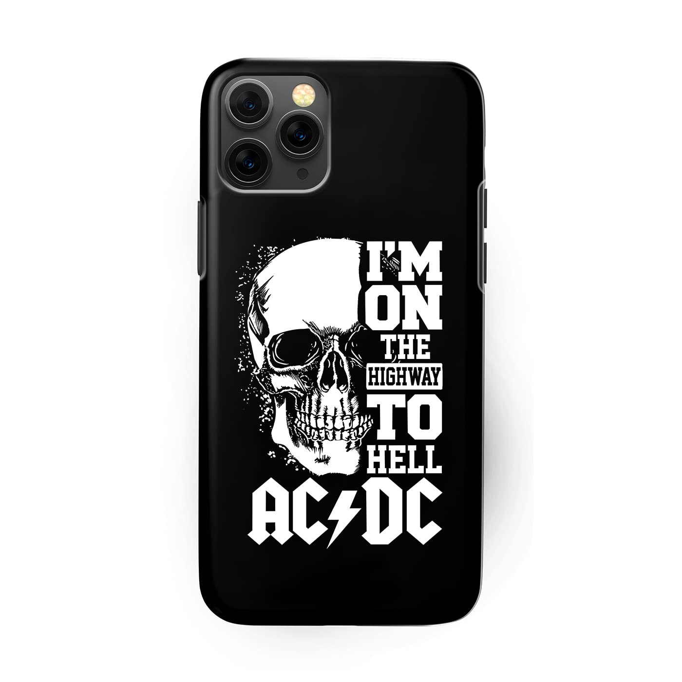 SPECIALTEES AC DC I'm on The Way to Hell Smooth Matte Finish Superior Grip Apple iPhone Mobile Back Cover Case (iPhone 11 Pro Max)