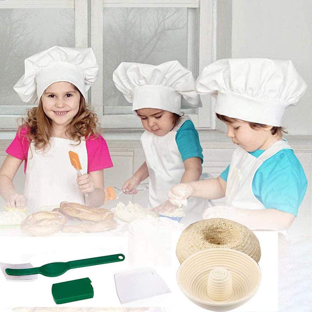 Banneton à Pain Osier Rond Moule, Banneton Pain Naturel pour Panier De Fermentation, Idéal pour Faire Votre Pain Moule pour (Creux 29cm)