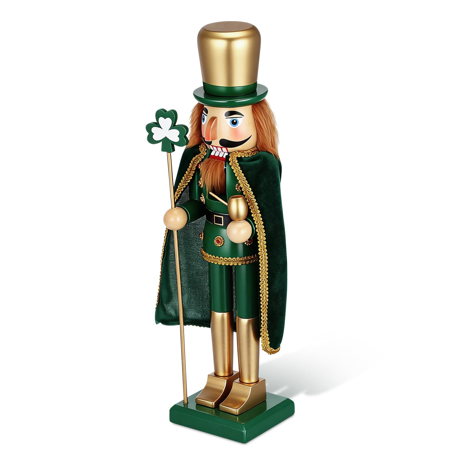 Casse-Noisette en Bois INOOMP Figurine Festive Traditionnelle de Petite Taille pour Noël