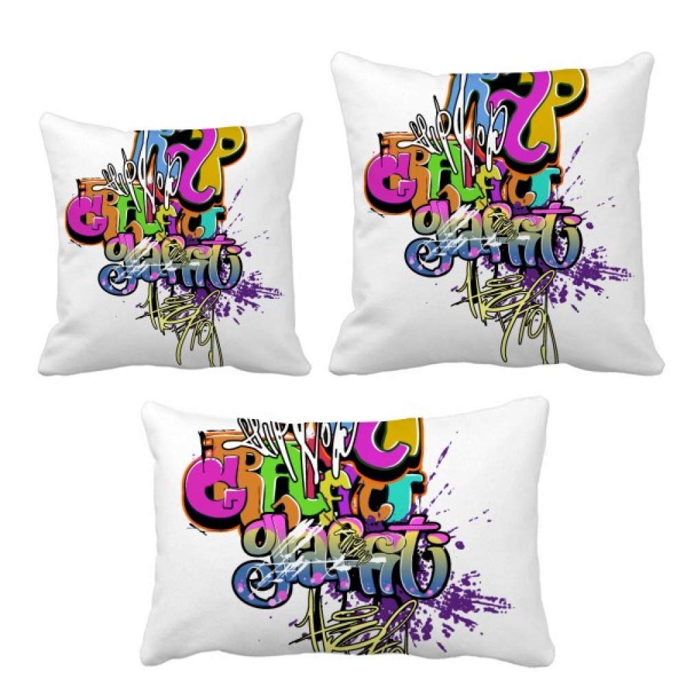 Parure de coussin rap coloré pour relooker un salon terne