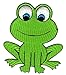 Produktbild Patch Aufnäher Bügelbild Frosch Grün