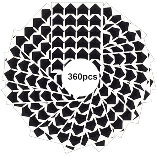 Black Photo Corners Self Adhesive Stickers,360Piece Acid Free Photo/Picture Mounting Corners For Diy Scrapbook, Photo Album, Picture Frames, Memory Books, Journal #TOP22