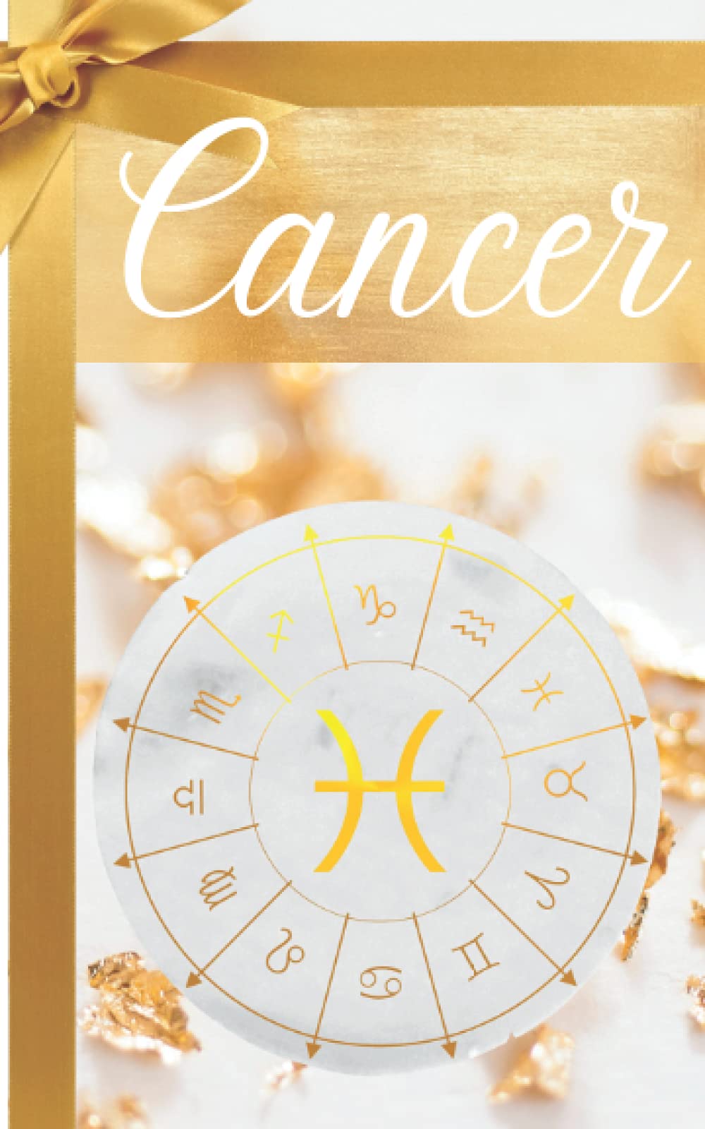 Cancer Journal Diary Gold and White 150 pages (Zodiac Diaries - Gold edition)