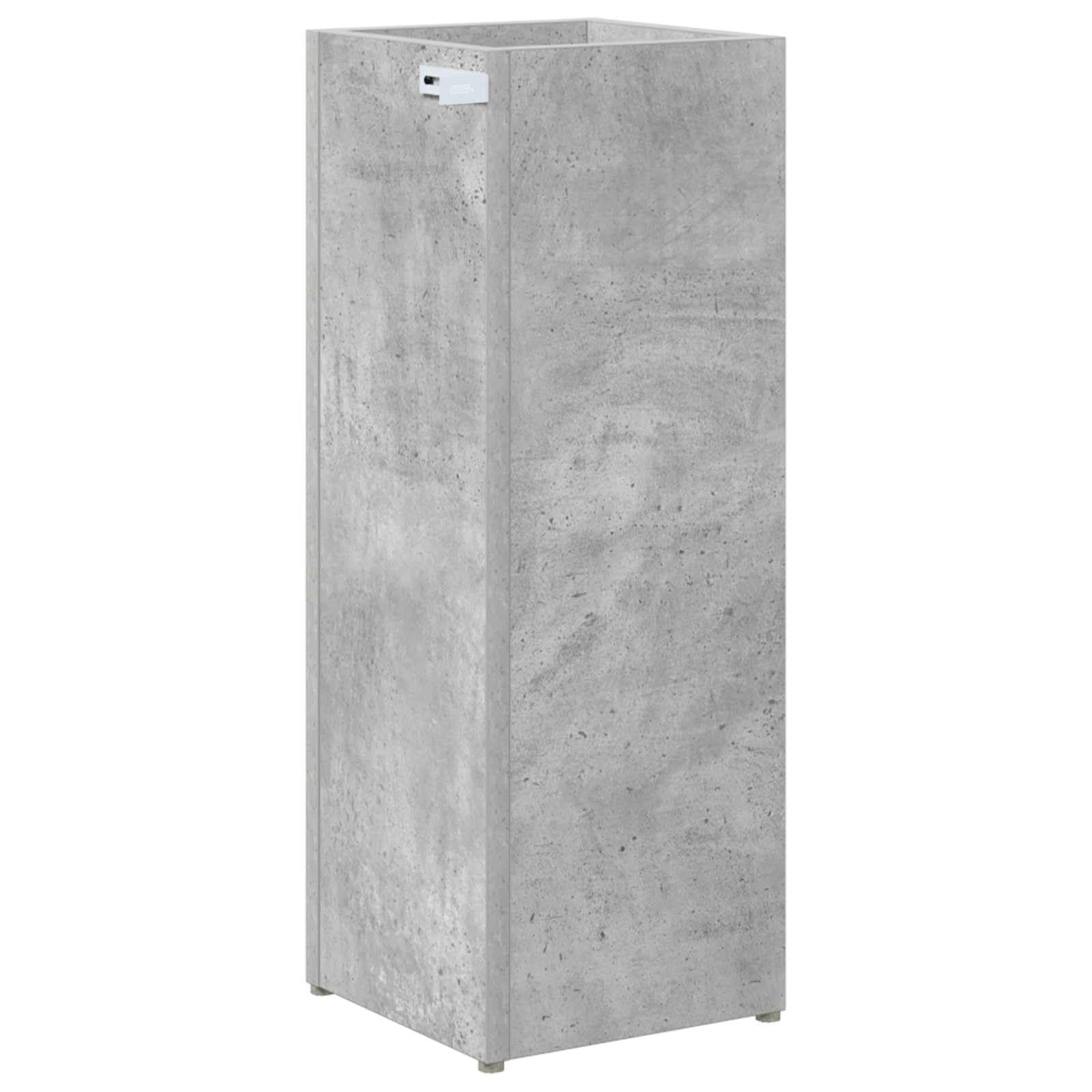 Supporto per ombrellone in cemento grigio, 20 x 20 x 55,5 cm, autoportante, per corridoio, ingresso, ingresso, con vaschetta raccogligocce e ganci, salvaspazio, stabile, design moderno