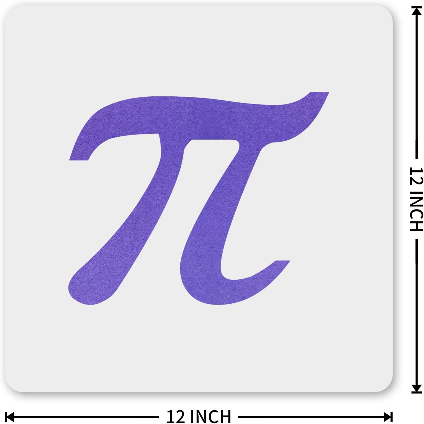 MAGJUCHE Pi Stencil 12 Inches, Reusable Pi Symbol Stencil for Painting DIY Crafts Decor