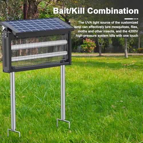 Zrlkm MOSQUITO KILLER Bug Zapper Outdoor - Mosquito Repellent Outdoor Patio,Solar Bug Zapper For Outdoor Indoor,Waterproof Portable Fly Zapper,High Powered 4500V Mosquito Zappers Killer thumb #1