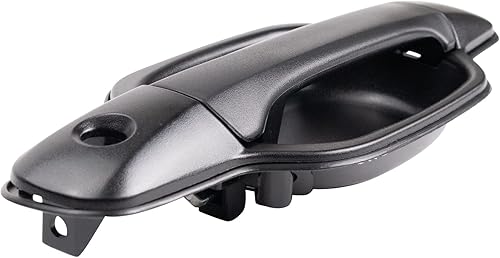 Miniatura 302 de TRQ Manija de la puerta exterior trasera izquierda del lado del conductor negra compatible con Honda Civic 2001-2005