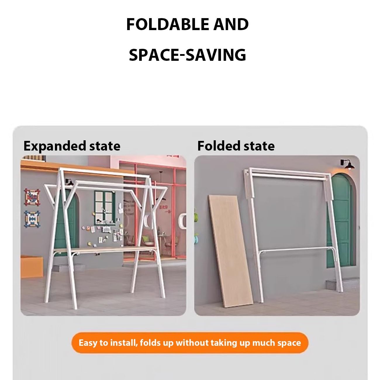 Carrello pieghevole portatile con tettoia, telaio in acciaio al carbonio, design rinforzato per portare, ideale per la vendita di snack, dolci e giocattoli